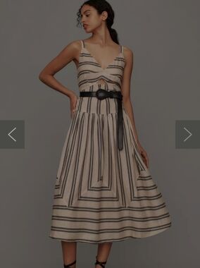 Anthropologie | Dresses | Mare Mare Strapless Seamed Aline Midi Dress |  Poshmark